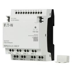 Eaton Steuerrelais easyE4 EASY-E4-UC-12RC1, 12/24V DC 24V AC, 8 Digitaleingänge, 4 Relais... EATON-197211 4015081939480 (Abb. 1)
