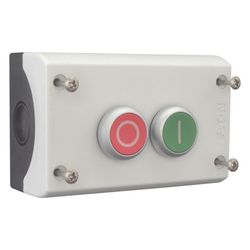 Eaton Drucktasten-Gehäuse M22 M22-I2-M1, 2 Schließer 2 Öffner, Kunststoff, Grau... EATON-216529 4015082165291 (Abb. 1)
