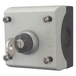 Eaton Schlüsseltaster M22-WRS/KC11/I, 2 Stellungen, 1Ö/1S, IP66, Kunststoff, Grau... EATON-216526 4015082165260 (Abb. 1)