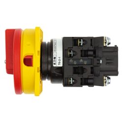 Eaton Hauptschalter T0 T0-2-1/EA/SVB, 20A, 5,5kW, 3-polig, Rot/Gelb... EATON-038873 4015080388739 (Abb. 1)