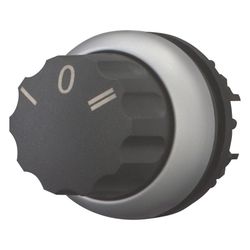 Eaton Wahlschalter M22-WR3, 3 Stellungen, Kunststoff, Titan/Schwarz... EATON-216863 4015082168636 (Abb. 1)