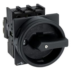 Eaton Hauptschalter P1 P1-25/EA/SVB-SW, 25 A, 3-polig, 13 kW, 65x65x119mm, Schwarz... EATON-048365 4015080483656 (Abb. 1)