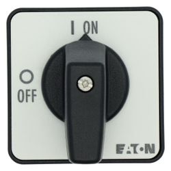 Eaton EIN-AUS-Schalter T0 T0-2-1 / E, 20A 3-polig, Schwarz... EATON-024639 4015080246398 (Abb. 1)
