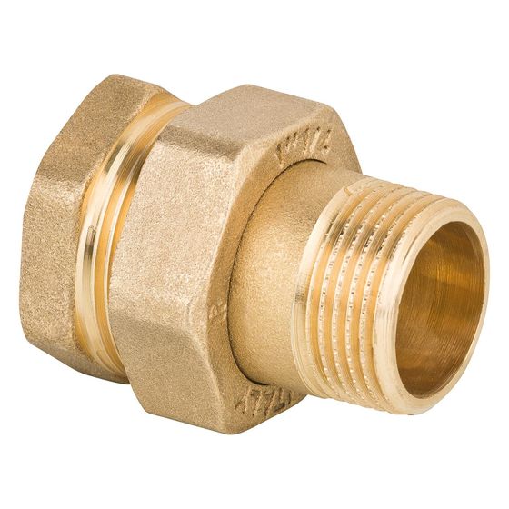Effebi Verschraubung flach dichtend 3-teilig, DN 25 1