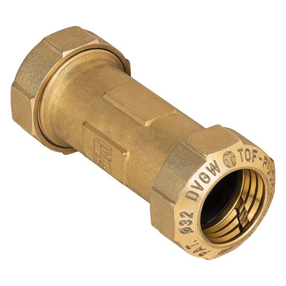 Effebi Reparaturmuffe 3-teilig, 32mm 126mm 16 bar 80 Grad C, Messing, NBR