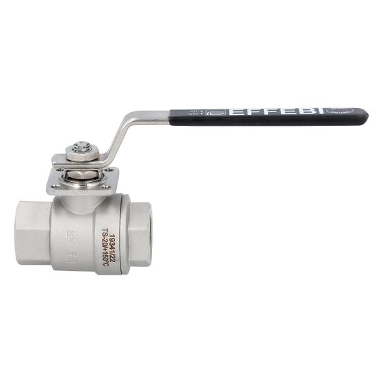 Effebi Gas-Kugelhahn, DN 32, 64 bar, rostfreier Stahl