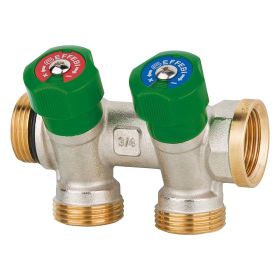 Effebi Trinkwasserverteiler 2-fach, DN 20 3/4