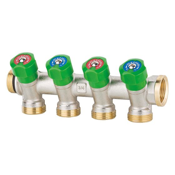 Effebi Trinkwasserverteiler 4-fach, DN 20 3/4