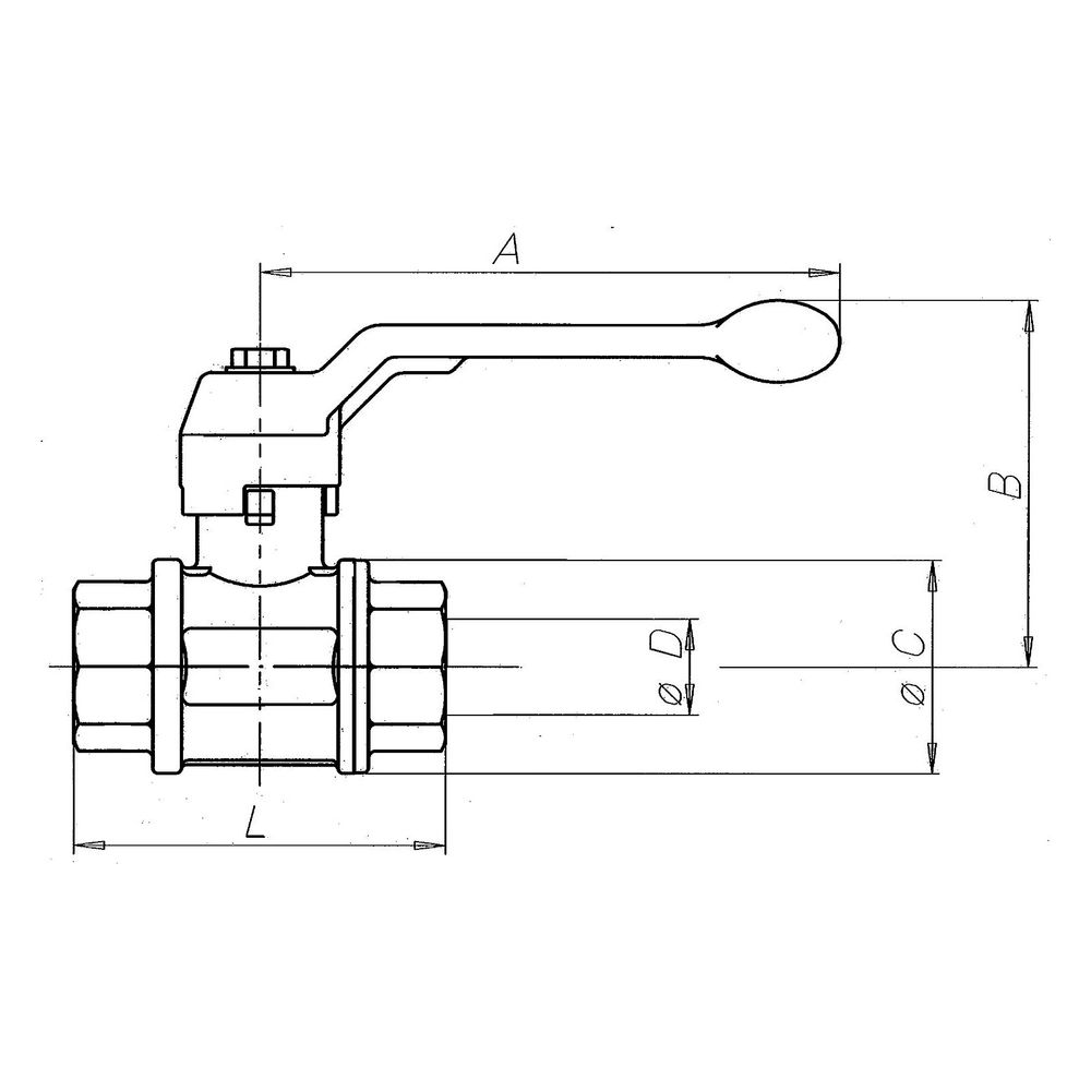 Effebi Kugelhahn Total IGxIG, DN 20 3/4", 77mm, 100 bar, Messing vernickelt... EFFEBI-0101N205 8016218000840 (Abb. 3)