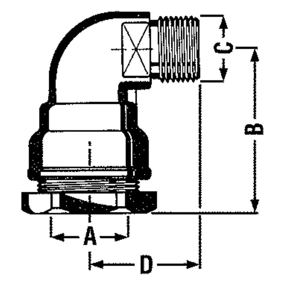 Effebi Winkelanschlussverschraubung Typ 867, 25mm x 3/4", Messing... EFFEBI-10060005P 8016218902267 (Abb. 2)