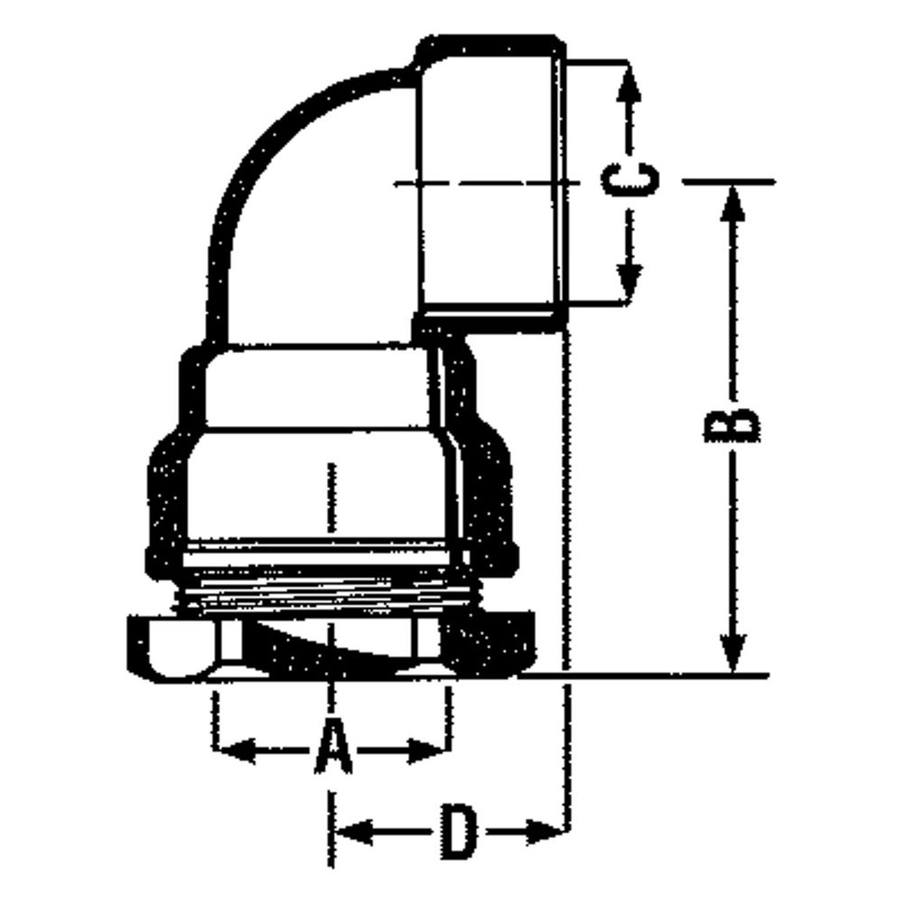Effebi Winkelanschlußverschraubung Typ 868, 50mm x 1 1/2", 3-teilig, Messing... EFFEBI-10070008P 8016615030242 (Abb. 2)