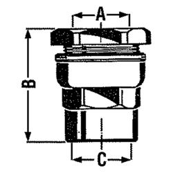 Effebi Anschlussverschraubung Typ 860, 40mm x 1 1/4", 3-teilig, Messing... EFFEBI-10020007P 8016615029154 (Abb. 1)