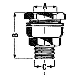 Effebi Anschlussverschraubung Typ 861, 50mm x 1 1/2", Messing... EFFEBI-10010008P 8016615029345 (Abb. 1)