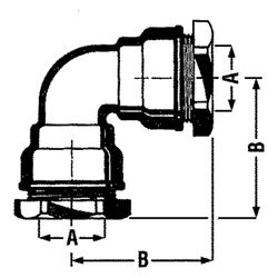 Effebi Winkelverschraubung Typ 866, 40mm, 3-teilig, 90 Grad, 16 bar, Messing... EFFEBI-10080007P 8016615029987 (Abb. 1)