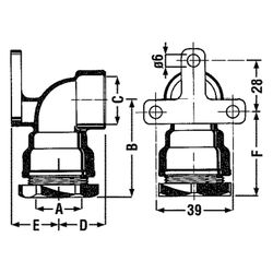 Effebi Wandscheibe Typ 869 Winkel, 20mm x 1/2", Messing... EFFEBI-1007P004P 8016218902311 (Abb. 1)