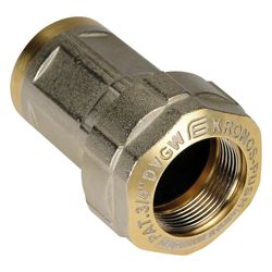 Effebi Rohranschluss Kronos Push 3/8" IG, 57,9mm, Messing vernickelt... EFFEBI-E101N903P 8016218601252 (Abb. 1)