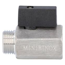 Effebi Mini-Kugelhahn, DN 8 1/4", Edelstahl, 25 bar, -20 bis 150 Grad C... EFFEBI-2642X402 8016218093576 (Abb. 1)