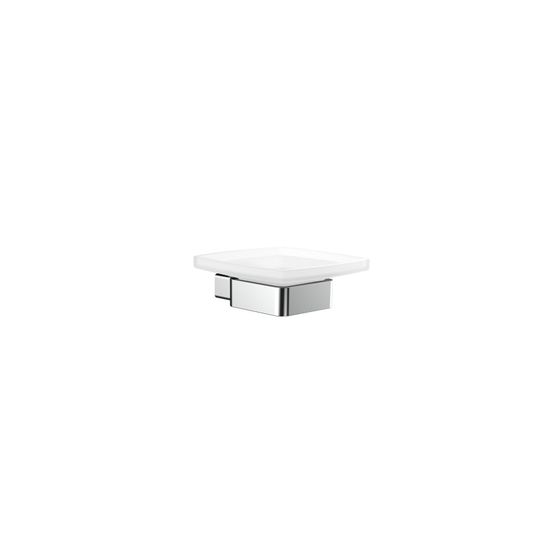 emco Loft Seifenhalter Wandmodell satiniertes Kristallglas mit verdeckter Befestigung chrom