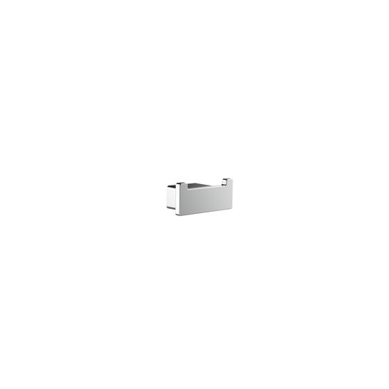 emco Loft Doppelhaken verchromt aus Zamak mit 2 Haken und verdeckter Schraubbefestigung 70x30x33 mm