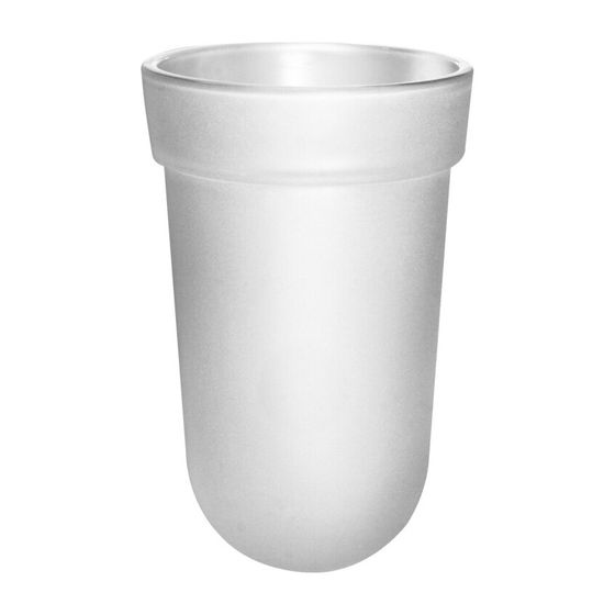 emco Polo Ersatzglas satiniertes Kristallglas für Bürstengarnitur 0715 001 00