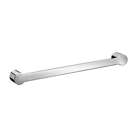 emco Badetuchhalter Fino 600 mm Chrom poliert mit verdeckter Befestigung und Befestigungsmaterial Zamak