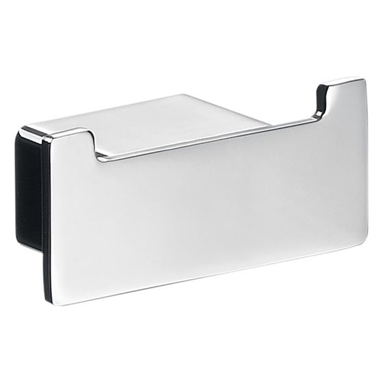 emco Loft Doppelhaken verchromt aus Zamak mit 2 Haken und verdeckter Schraubbefestigung 70x30x33 mm