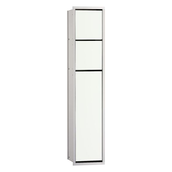 emco WC-Modul asis 150 Unterputz, 809mm, Aluminium/Glas, Alu/Optiwhite