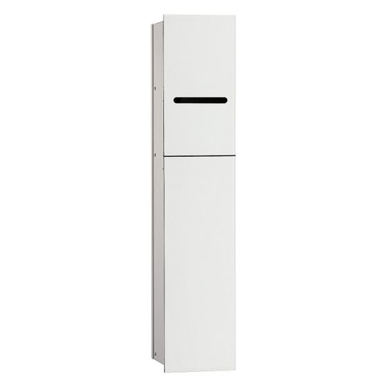 emco WC-Modul asis 2.0 Unterputz, Anschlag rechts, 170x811x156,2mm, Aluminium/Glas, optiwhite