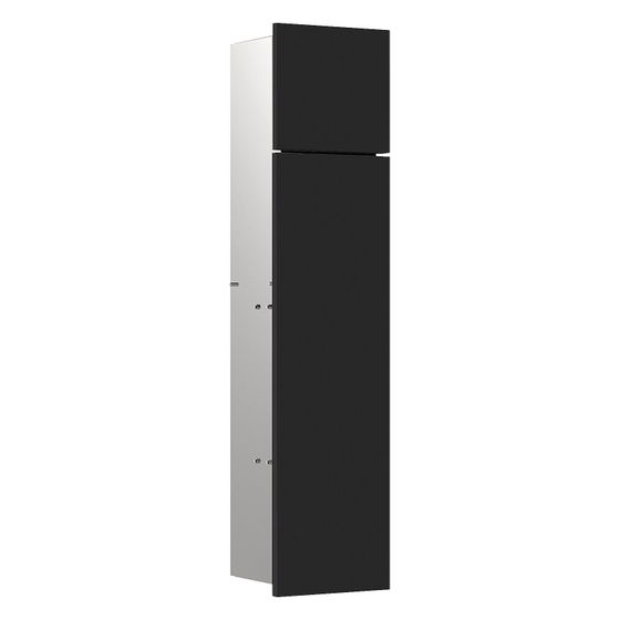 emco WC-Modul asis pure Unterputz, 730mm, Aluminium, Schwarz, 975551400