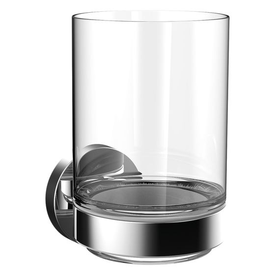 emco Glashalter round, 69x116,5x89,5mm, Metall/Glas, Chrom