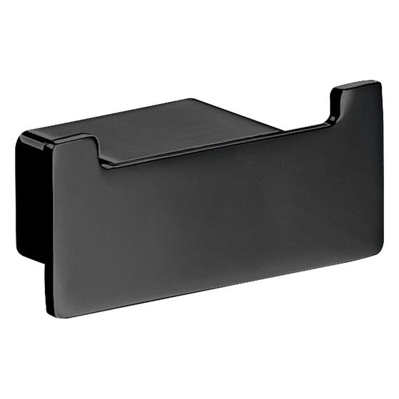 emco Loft Doppelhaken aus Zamak mit verdeckter Schraubbefestigung 70x30x33mm schwarz lackiert