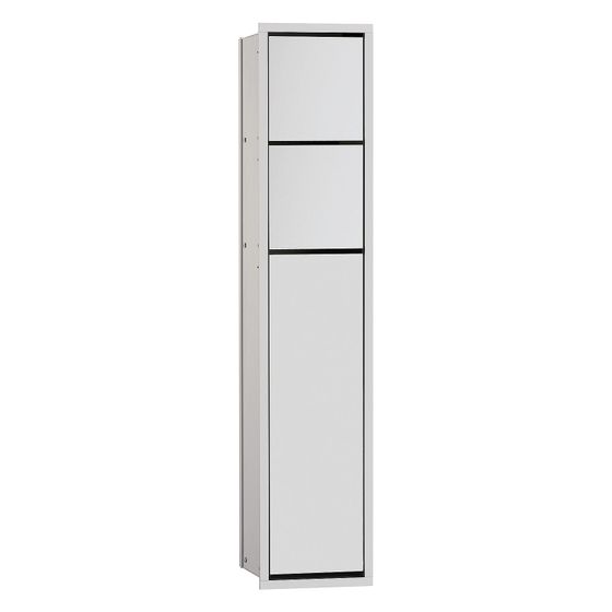 emco WC-Modul asis 150, 168x809x153mm, Aluminium, Aluminiumoptik, Links