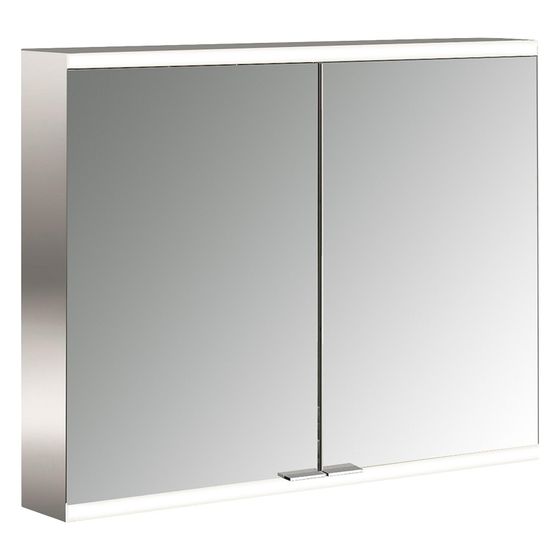 Emco Spiegelschrank Prime2 Facelift 800 LED, 783x700x152mm, 2 Türen, Aluminium, Spiegel