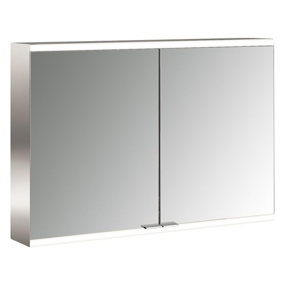 emco Spiegelschrank Prime2 Facelift 1000 LED, 983x700x152mm, 2 Türen, dimmbar, Aluminium, verspiegelt