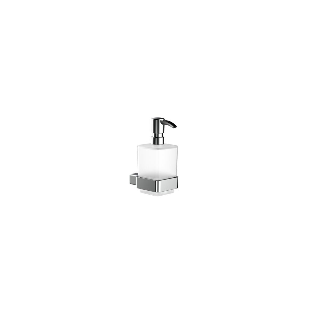 emco Loft Seifenspender satiniertes Glasteil Kunststoffpumpe chrom eckig 300 Milliliter... EMCO-052100101 4018445078092 (Abb. 1)