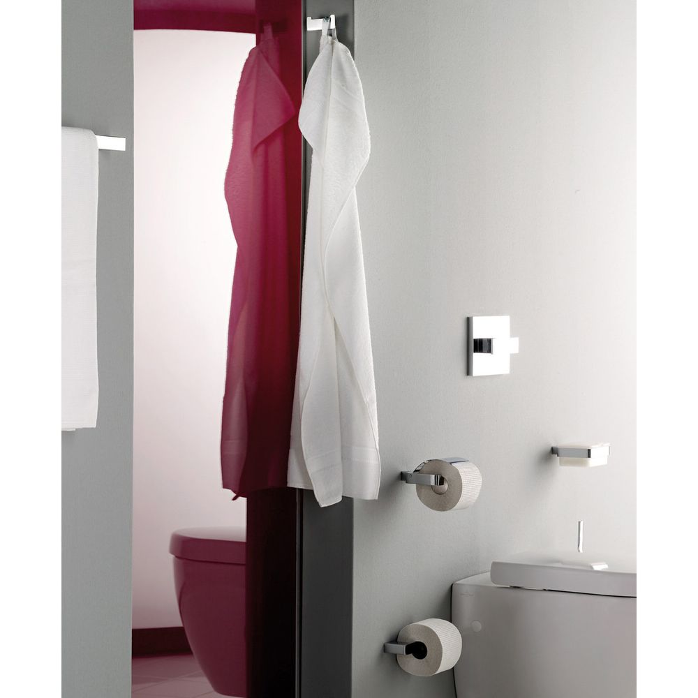 emco Loft Papierhalter mit Deckel rechteckige Abdeckrosette flacher Stab Zamak Schraubb... EMCO-050000100 4018445078030 (Abb. 2)