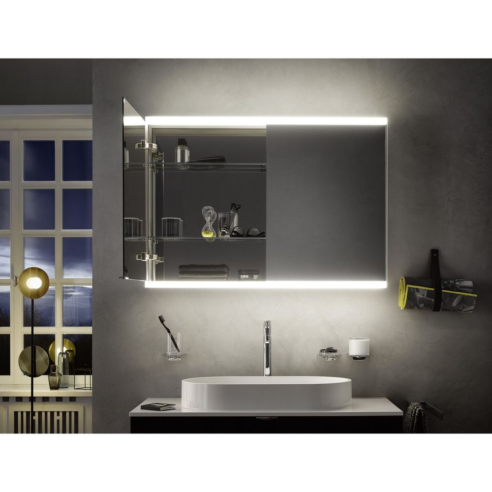 emco LED Lichtspiegelschrank prime2 Facelift Aufputz 1000x600 mm 2-türig mit Glasablage... EMCO-949706345 4018445141468 (Abb. 4)