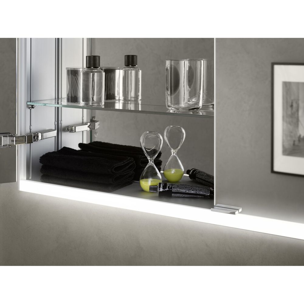 emco LED Lichtspiegelschrank prime2 Facelift Aufputz 1000x600 mm 2-türig mit Glasablage... EMCO-949706345 4018445141468 (Abb. 5)