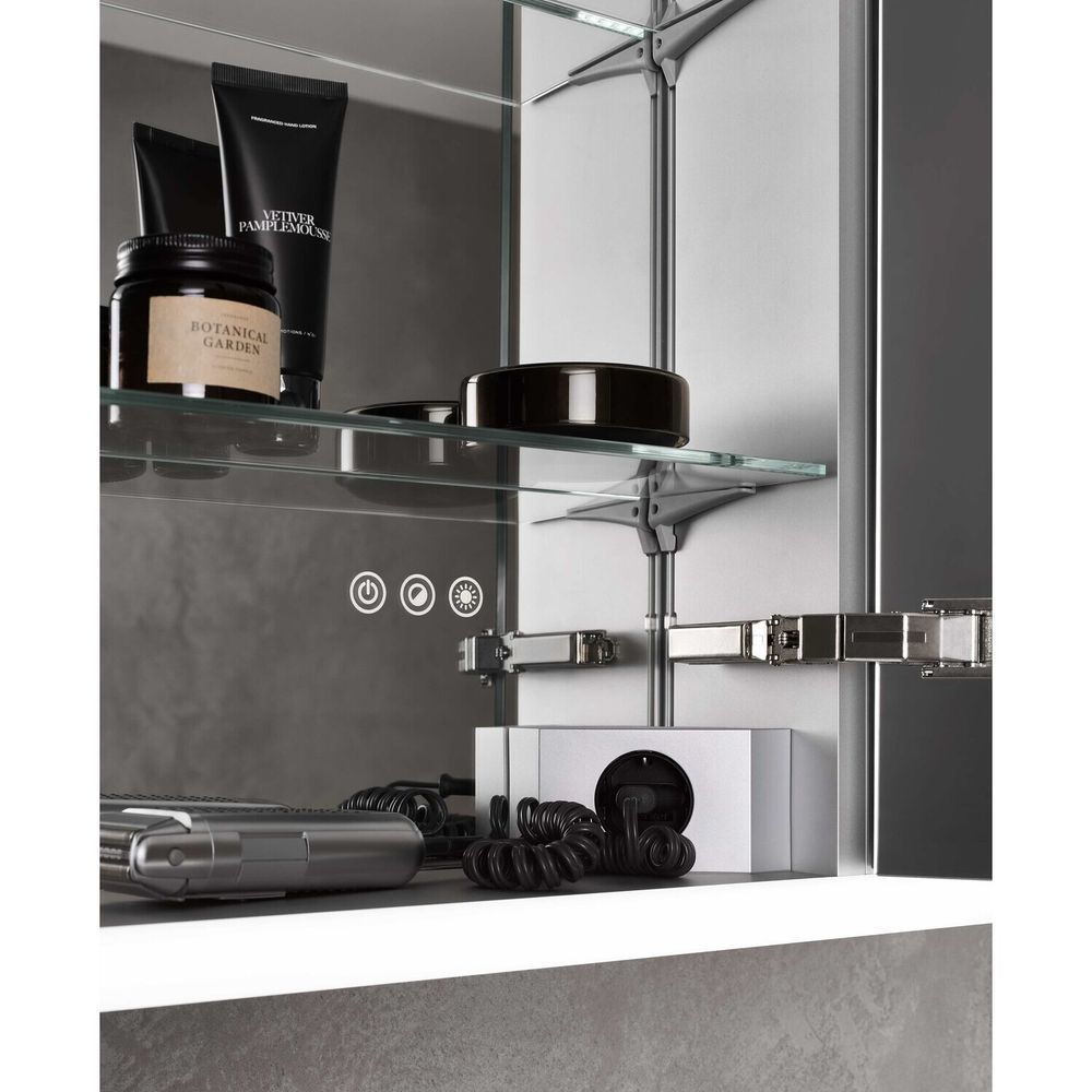 emco LED Lichtspiegelschrank Prime Facelift Aufputz 1200x600 mm 2-türig mit Glasablagen... EMCO-949706384 4018445140799 (Abb. 2)