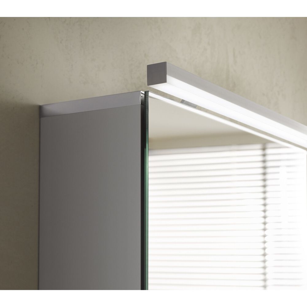 emco Lichtspiegelschrank Aufputz 2 Türen 1000mm pureLED Leuchte 4000K mit Glasablagen S... EMCO-979705083 4018445105071 (Abb. 5)