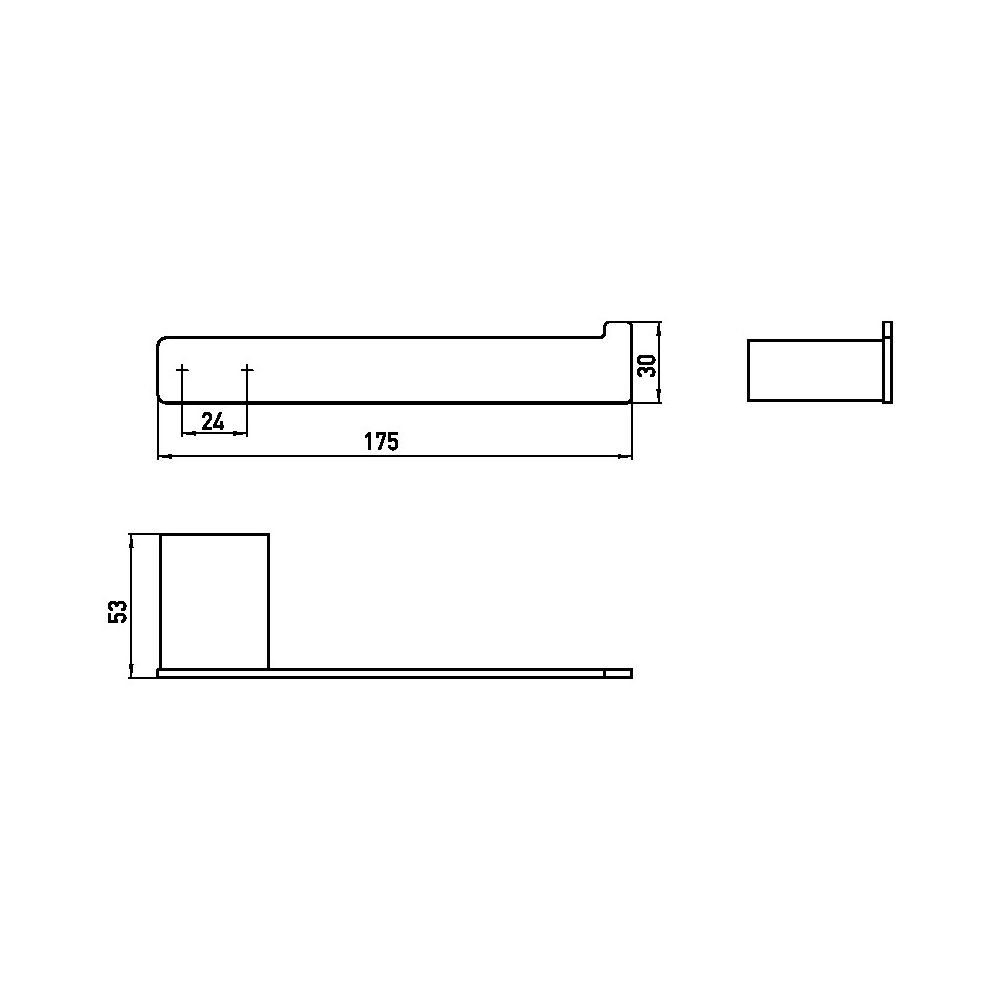 emco Loft Reservepapierhalter Wandmontage Chrom Zamak flacher Stab rechteckige Abdeckro... EMCO-050500100 4018445078054 (Abb. 5)