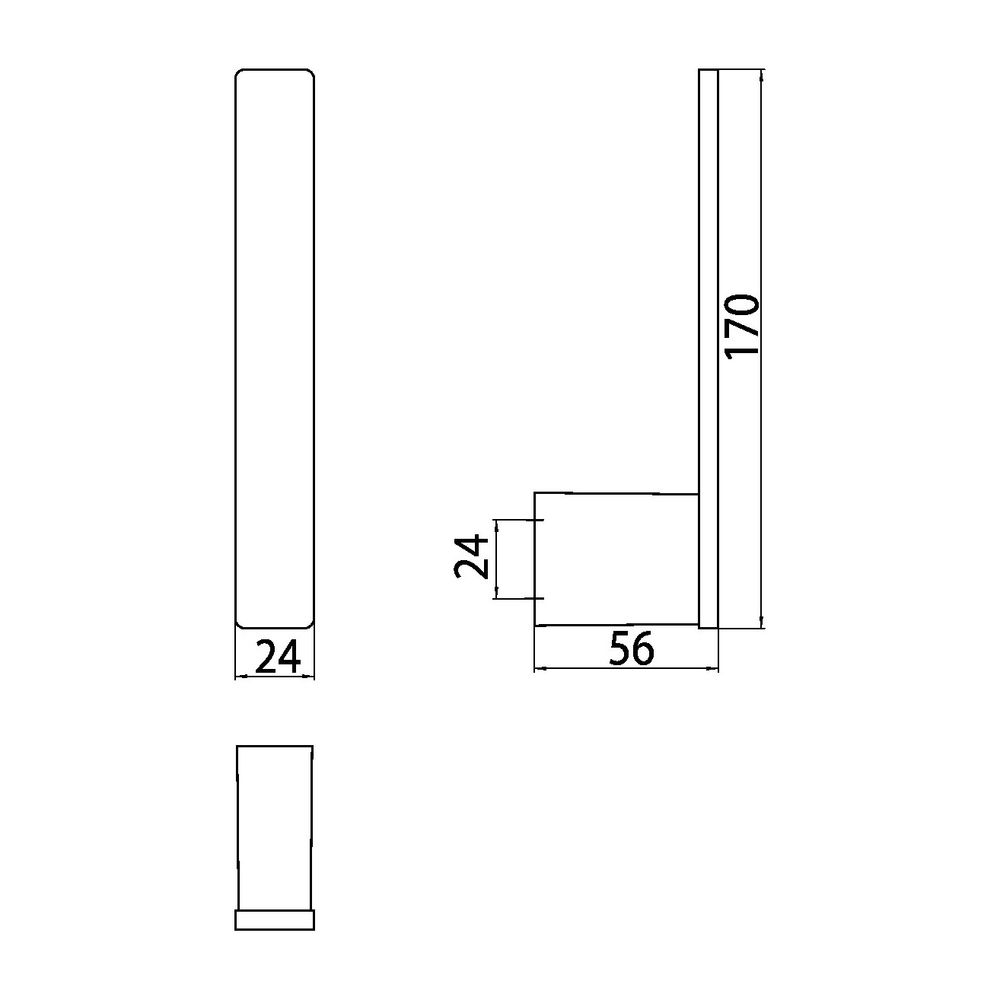 emco Loft Reservepapierhalter senkrecht für 1 Rolle Wandmontage schwarz Zamak mit Befes... EMCO-050513301 4018445115674 (Abb. 5)