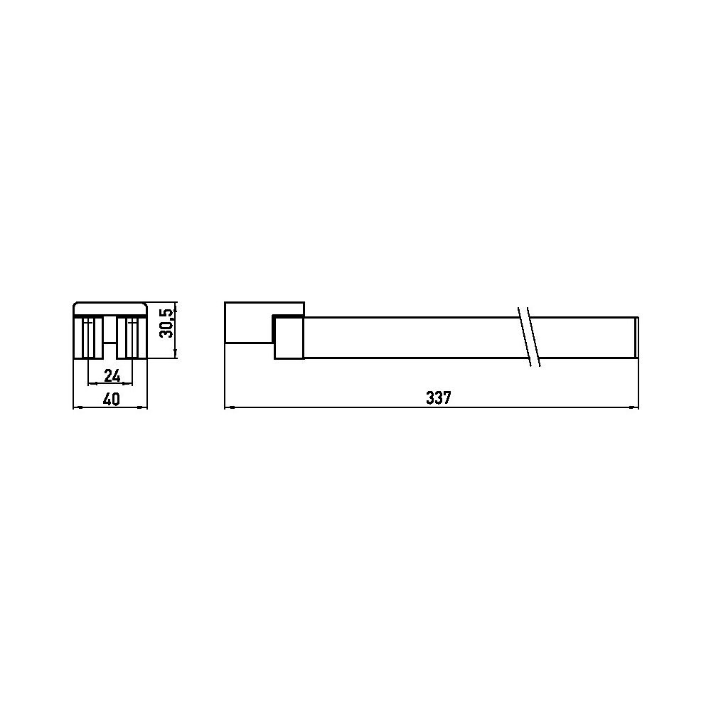 emco Loft Handtuchhalter schwenkbar 2-armig 337x flacher Stab chrom mit Befestigungsmat... EMCO-055000131 4018445078153 (Abb. 4)