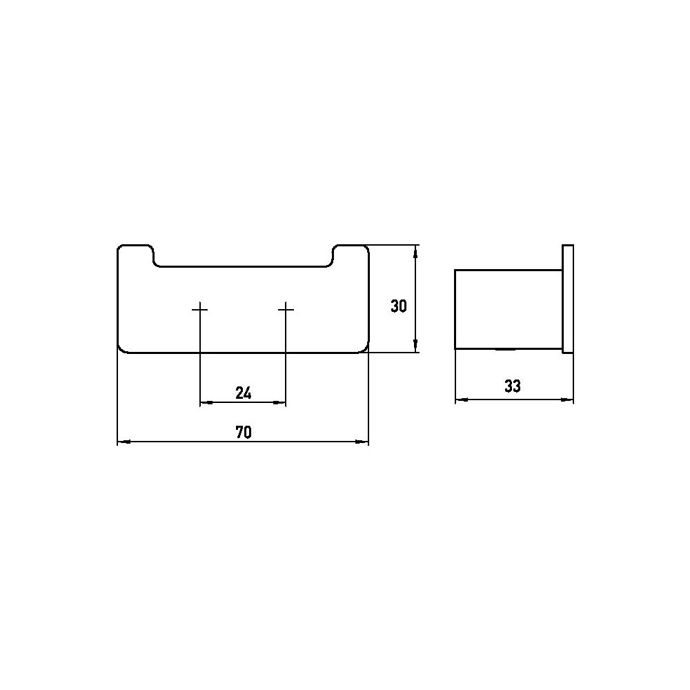 emco Loft Doppelhaken verchromt aus Zamak mit 2 Haken und verdeckter Schraubbefestigung... EMCO-057500102 4018445078207 (Abb. 3)