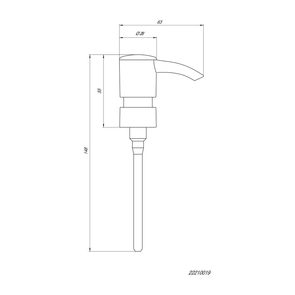 emco Barolo Dosierpumpe Kunststoff chrom passend zu Fino Loft Polo Rondo 2 Trend 87x145... EMCO-222100191 4018445063203 (Abb. 2)