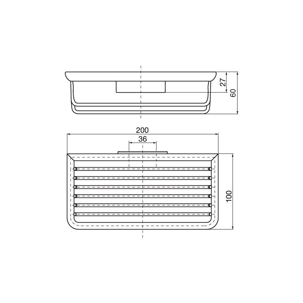 emco System 2 Schwammkorb Wandmontage mit verdeckter Befestigung 60 mm tief Chrom Zamak... EMCO-354500104 4018445082327 (Abb. 2)