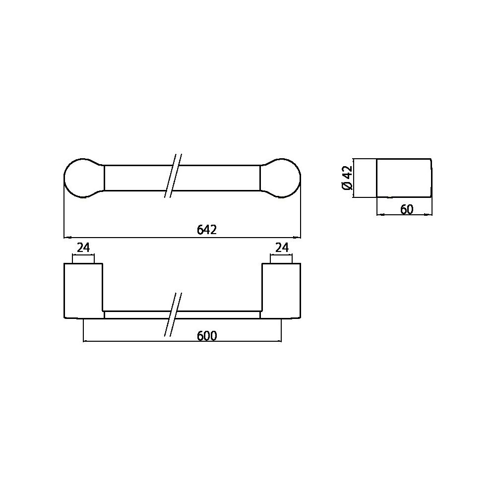 emco Badetuchhalter Fino 600 mm Chrom poliert mit verdeckter Befestigung und Befestigun... EMCO-846000160 4018445094535 (Abb. 5)