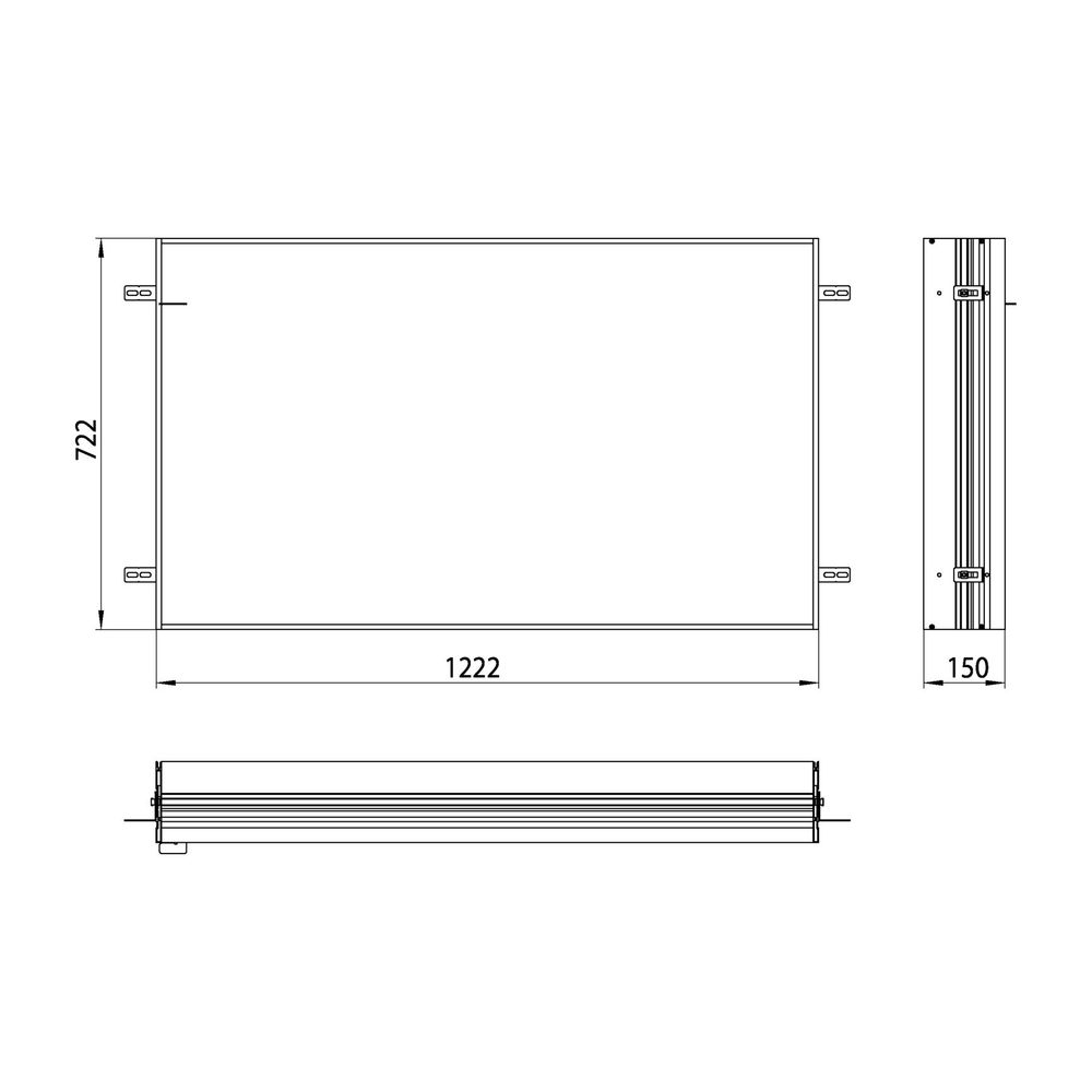 emco Einbaurahmen für Lichtspiegelschrank prime 9497 XXX 1222x722 mm... EMCO-949700013 4018445107310 (Abb. 2)