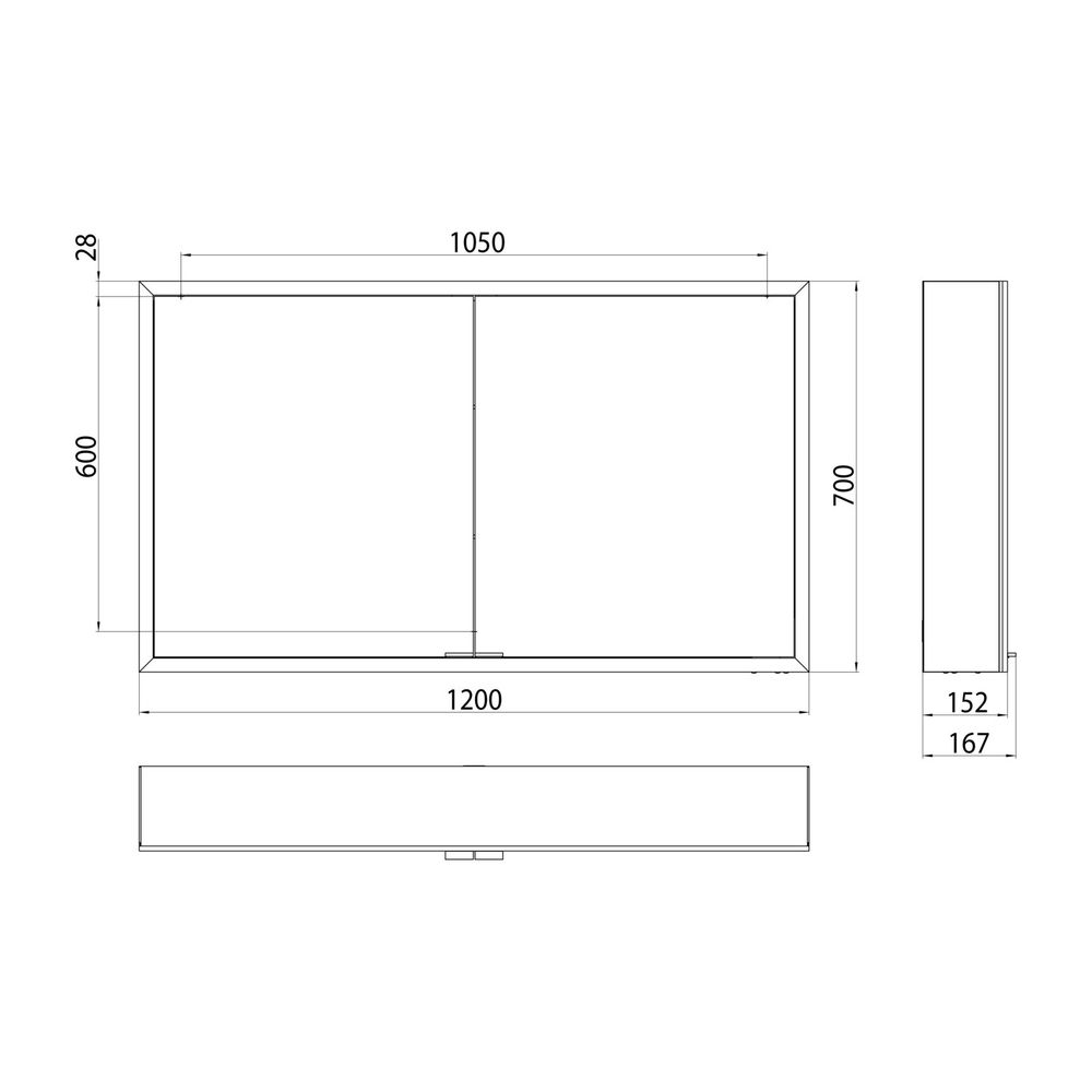 emco LED Lichtspiegelschrank Prime Facelift Aufputz 1200x600 mm 2-türig mit Glasablagen... EMCO-949706384 4018445140799 (Abb. 3)