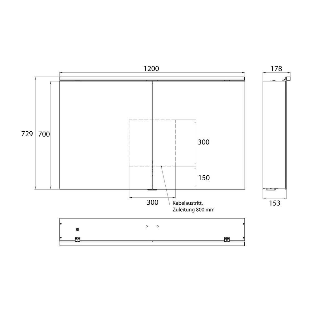 emco Lichtspiegelschrank pure 2 Classic Aufputz mit Waschtischbeleuchtung LED dimmbar 2... EMCO-979705505 4018445134019 (Abb. 7)